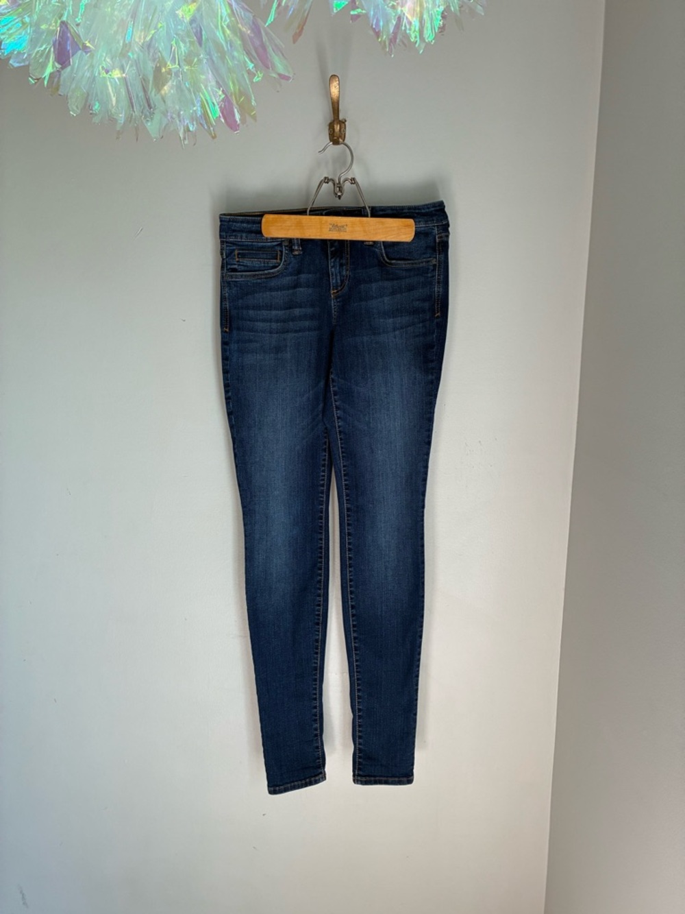 Kut from the Kloth Dark Wash Toothpick Skinny Jeans Size 6